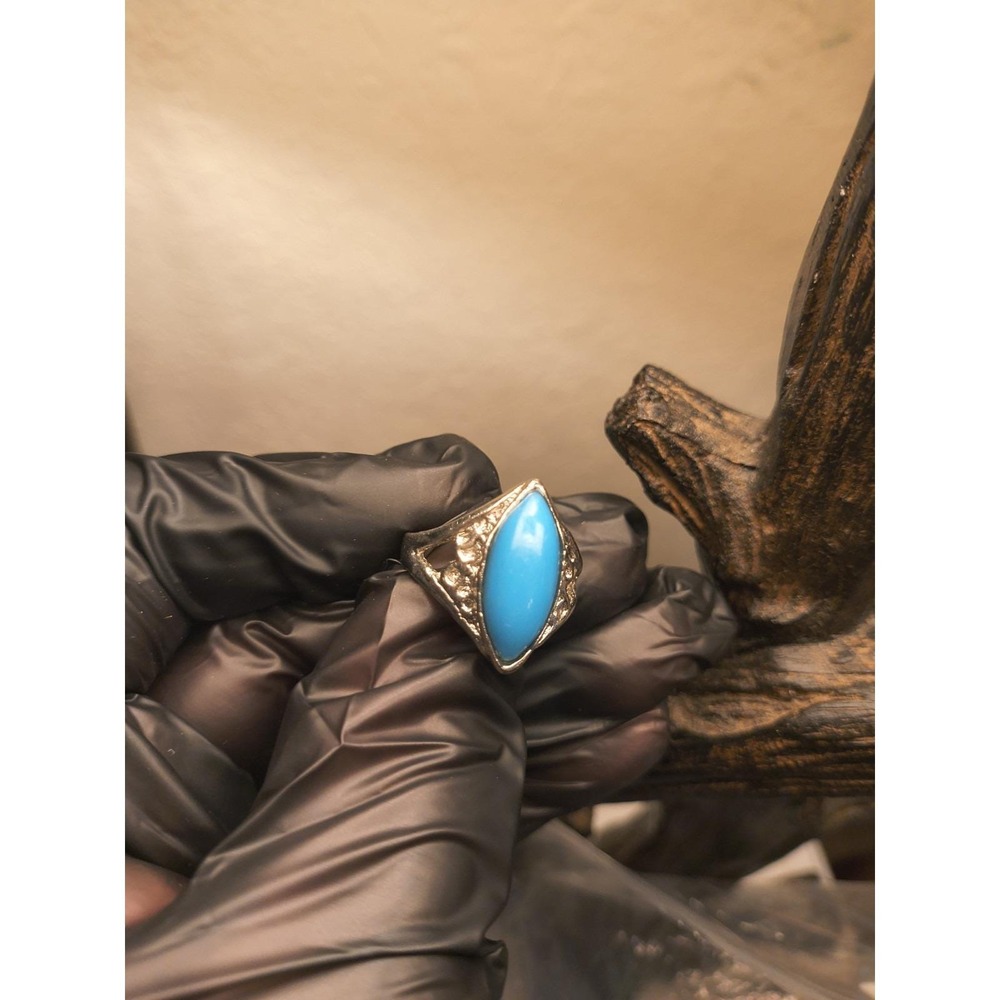 Sterling Silver And Howlite Ring